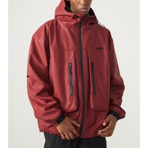 【DRIP1193】R69 Retro Hooded Leather Jacket