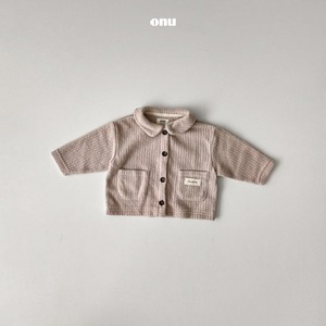 【即納/ﾗｽﾄ1点】onu / knit collar cardigan