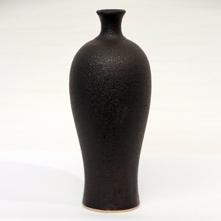 豊前上野焼・高田窯・高田湖山・柚子肌釉・花入・花瓶・No.190411-097 