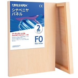 【人気】AUREUO シナベニヤパネル - F0(18*14CM) / 2枚 - 1.9cm 厚み 樺木、松木製 絵画用パネルボード 工芸創作、ウッドバーニング、ポーリングアート兼用