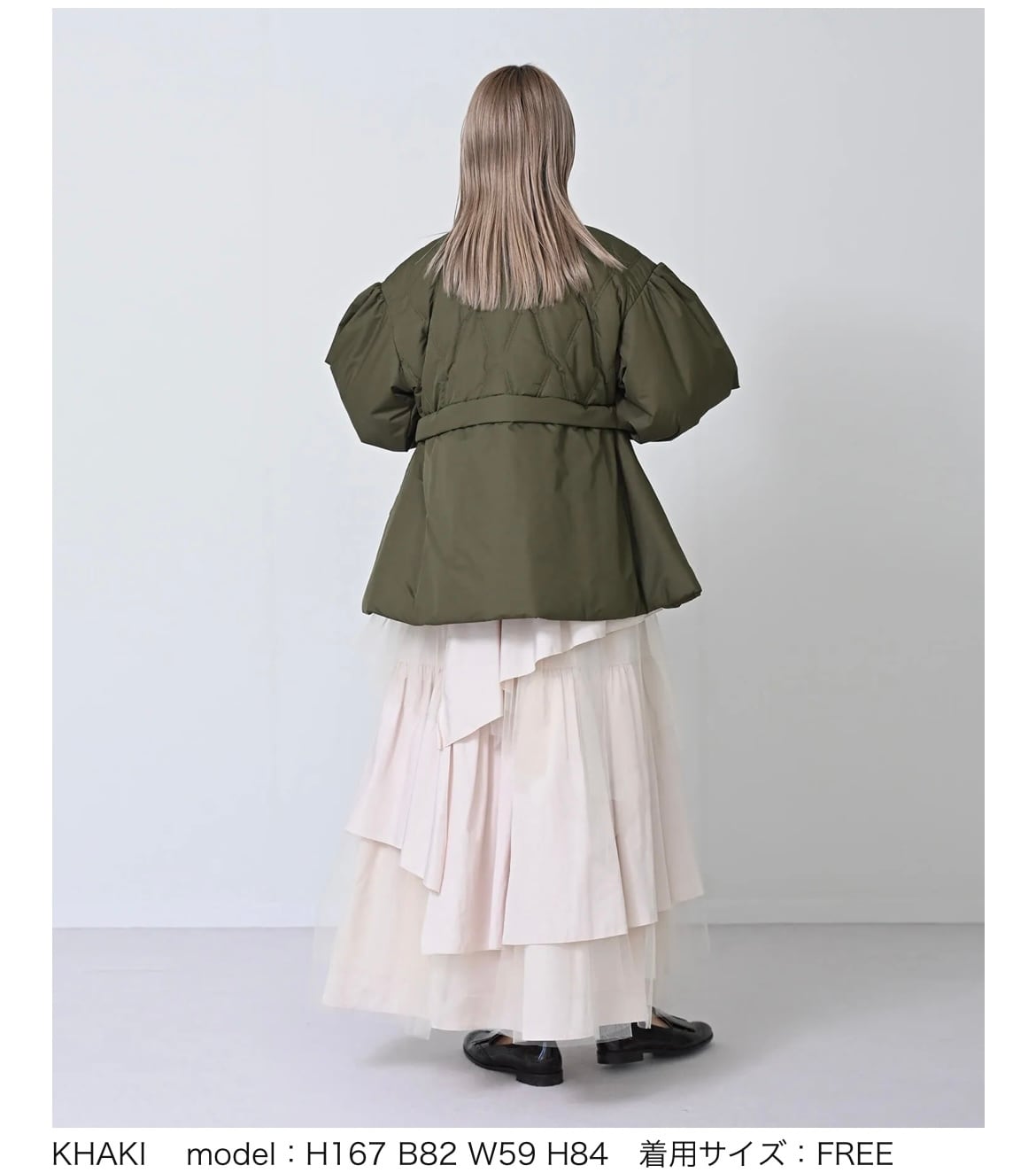 HERENCIA 】Quilted Sleeve Voluminous Coat | valance 福井