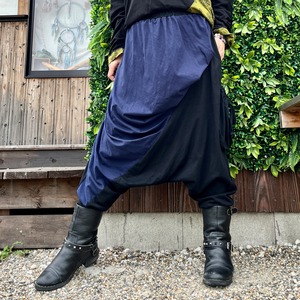 ツートンカラー　サルエルパンツ