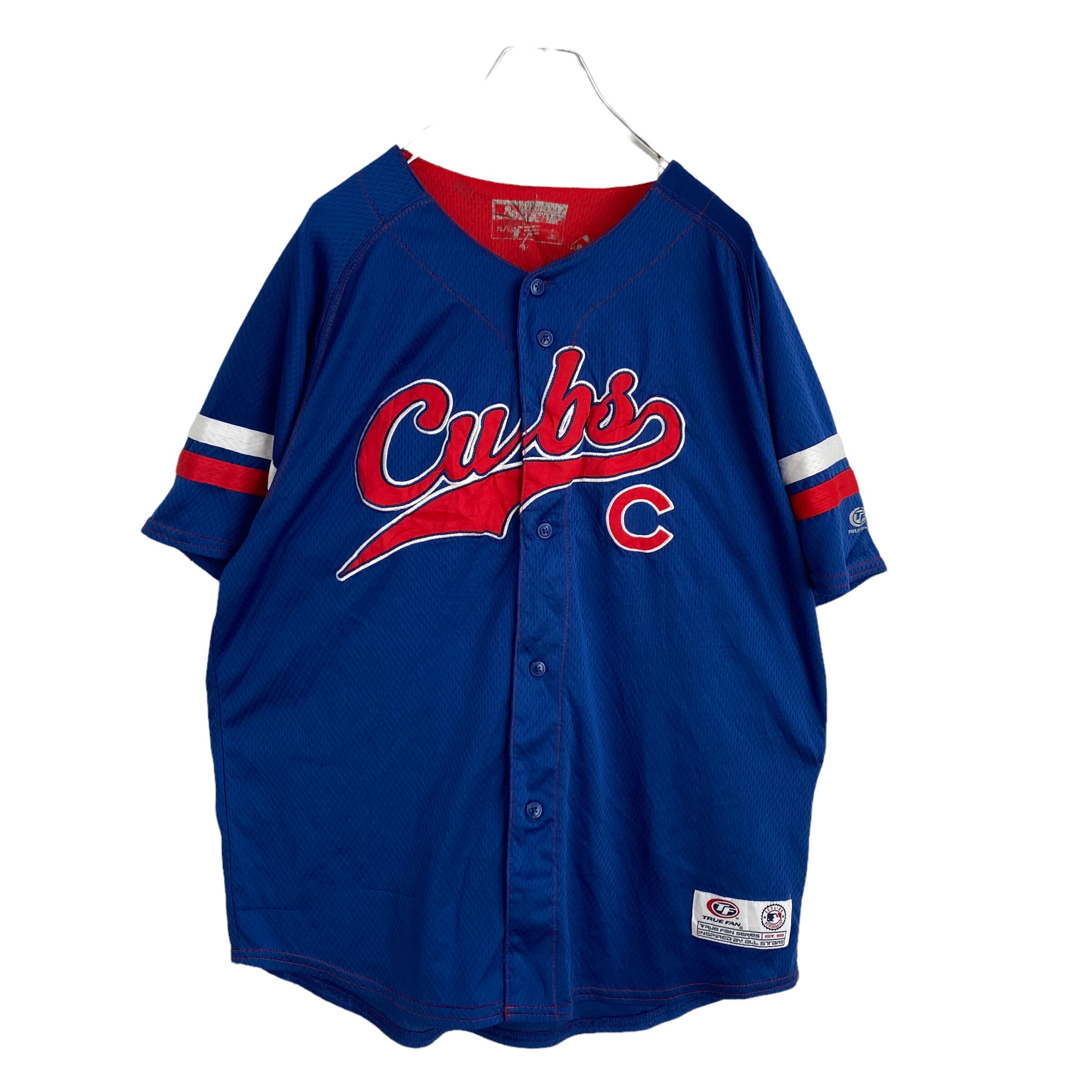 -モデル形状DYNASTY MLB CHICAGO CUBS シカゴカブス ゲームシャツ ベースボールシャツ メンズM /eaa326908