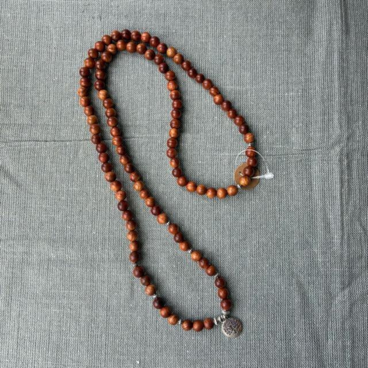 TOPANGA Jewelry　MARAブレスレット　ローズウッド　生命の木　ロングネックレス　数珠　瞑想　ヨガ　ラップブレス　天然石　108個　マーラ