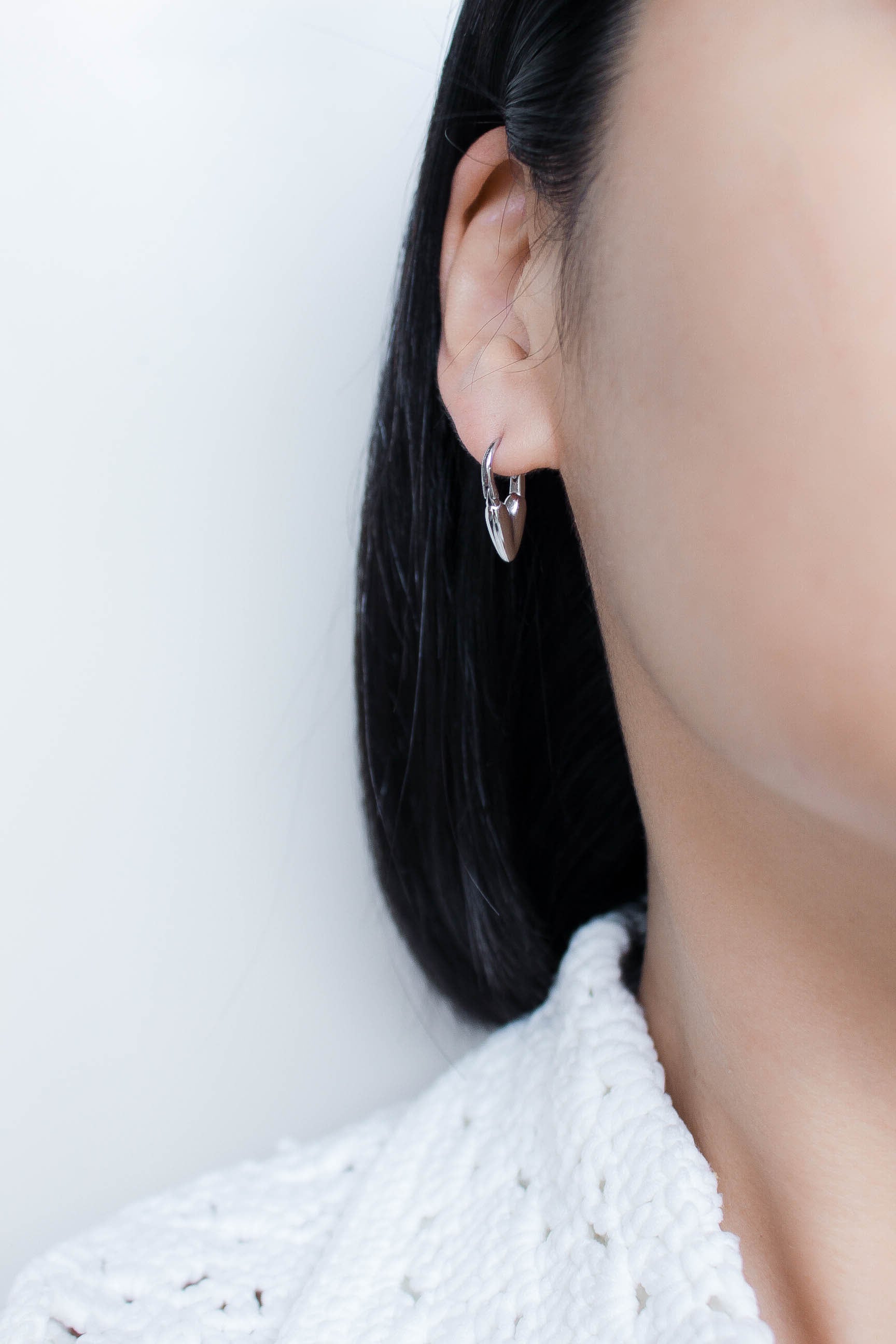 Heart Lock Pierce | ebine(エビネ)|金属アレルギー対応アクセサリー