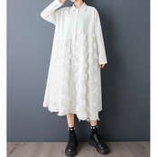 立体フラワー デザインワンピース  00332