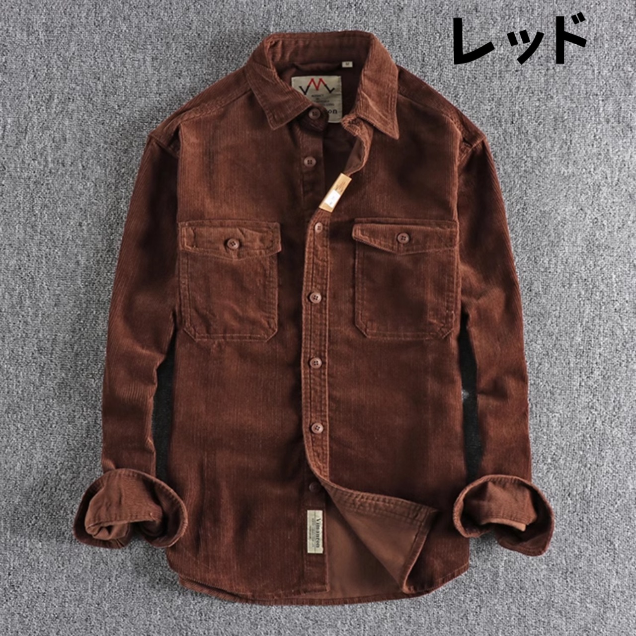 Corduroy Long Sleeve Shirt ◇5color H0011