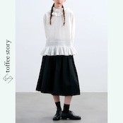 【2color】知性をまとう、ウールプリーツキュロット 《P0255》