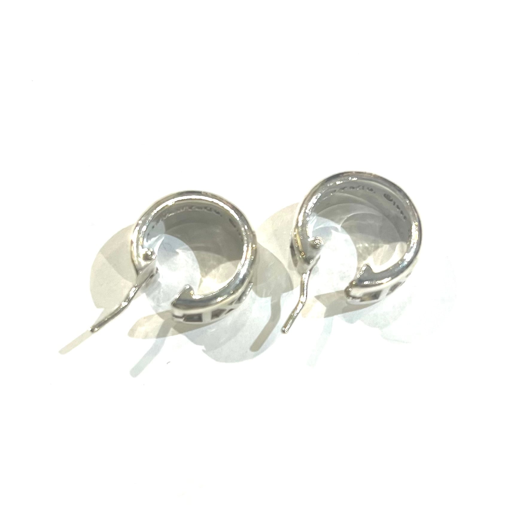 TIFFANY&CO.】2225 アトラス フープピアス／シルバー925／幅0.5cm×直径