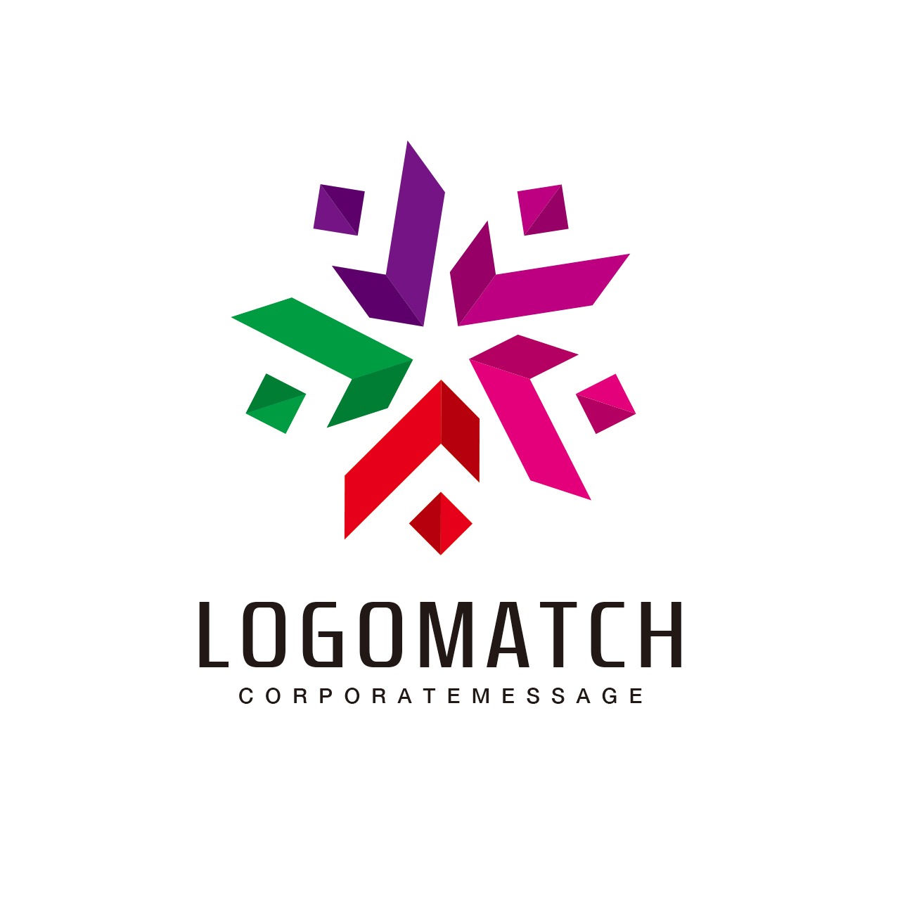 多様性と協働する星のロゴ