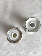 キャンドルホルダー　蝋燭立て　アウガルテン　2個セット　薔薇　野花　12otej7