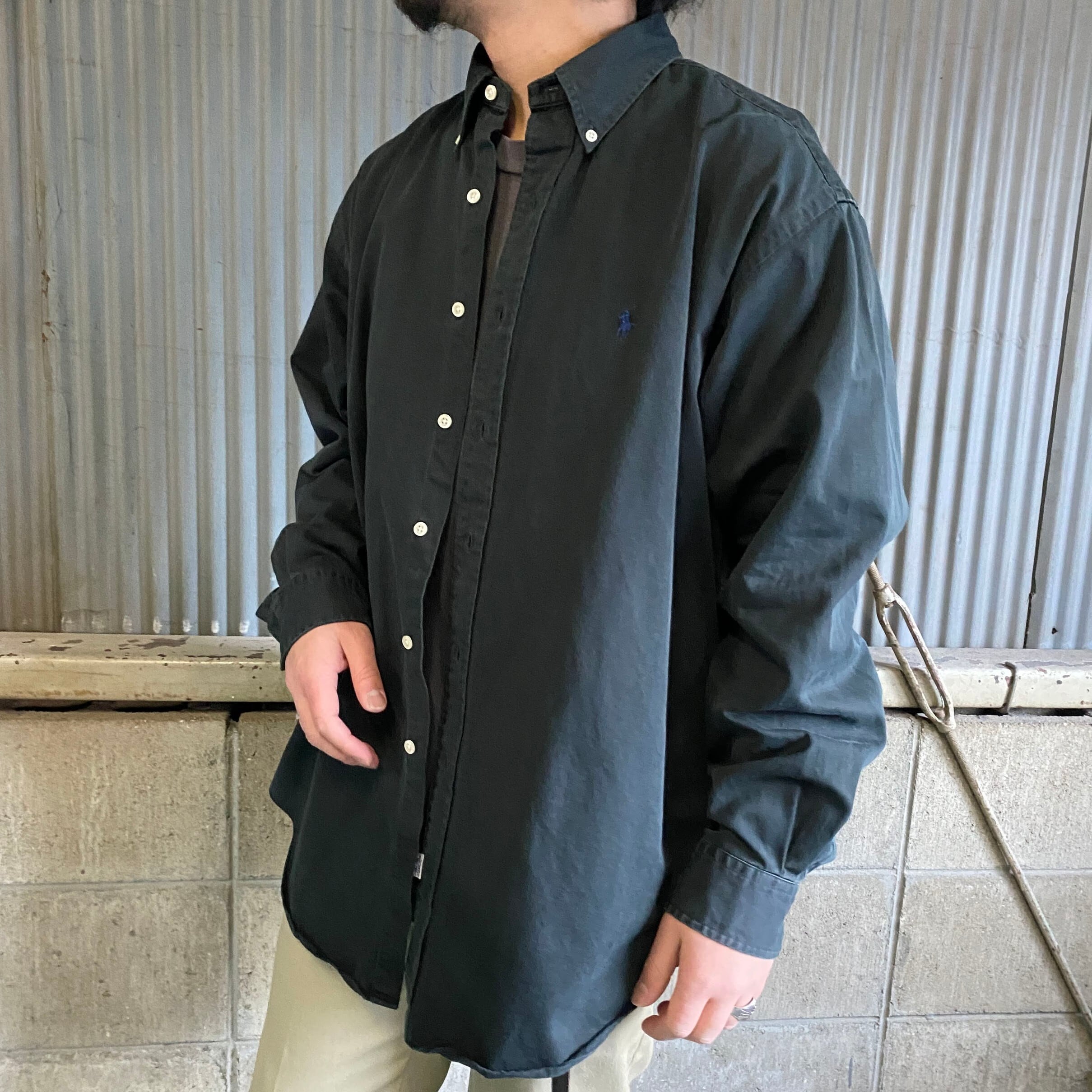 90年代 Ralph Lauren ラルフローレン BLAKE 長袖 ボタンダウンシャツ 