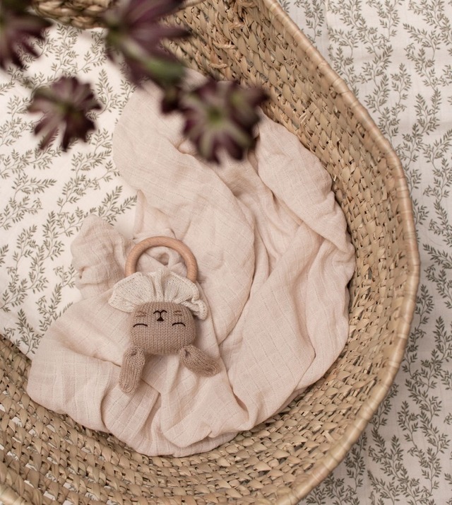 [即納]main sauvage / Teething ring - bunny sand