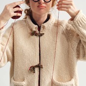 【2color】木漏れ日のトグルカーディガン《P0319》