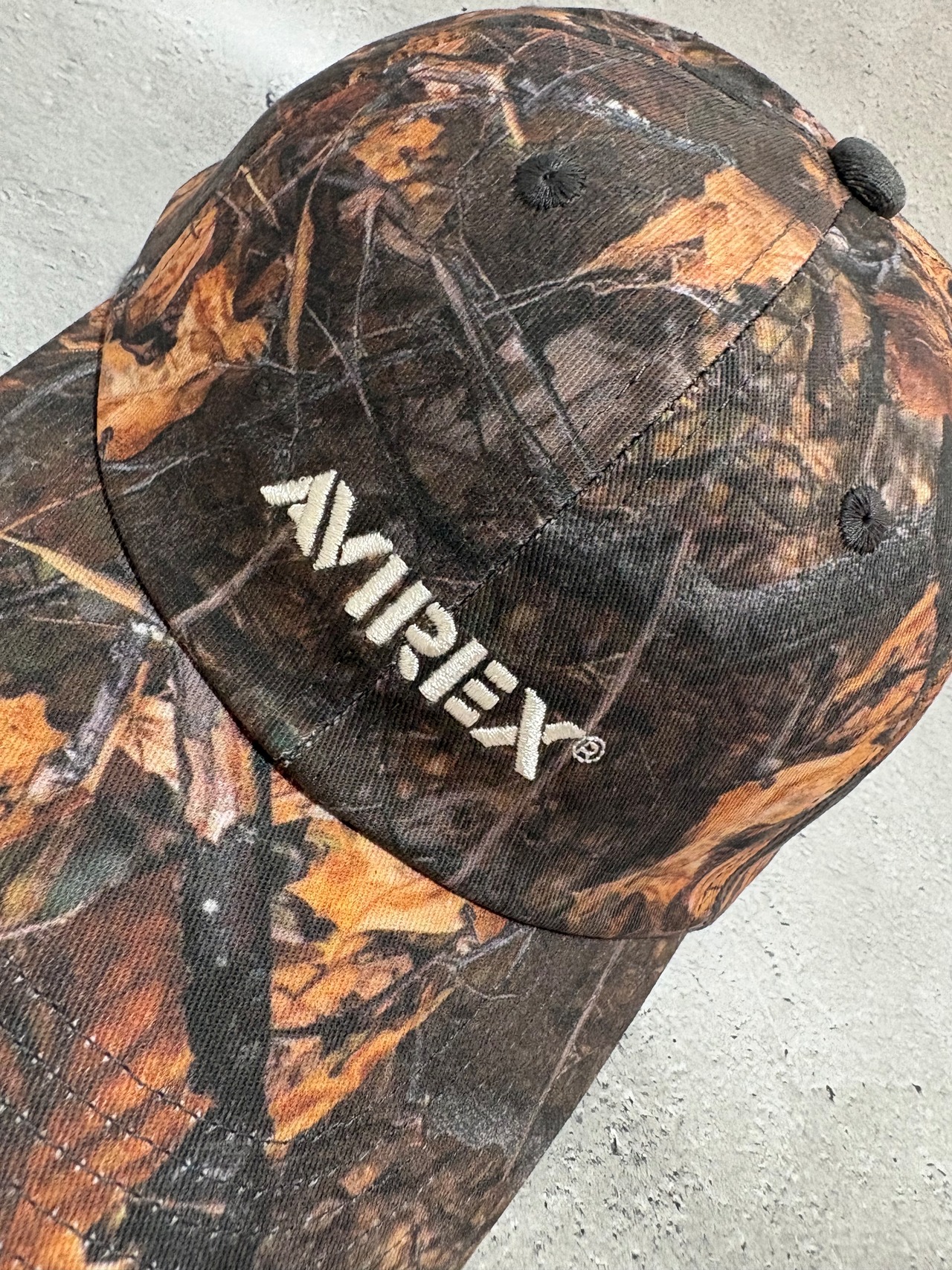 AVIREX / アヴィレックス リアルツリー カモ柄 キャップ ブラウン