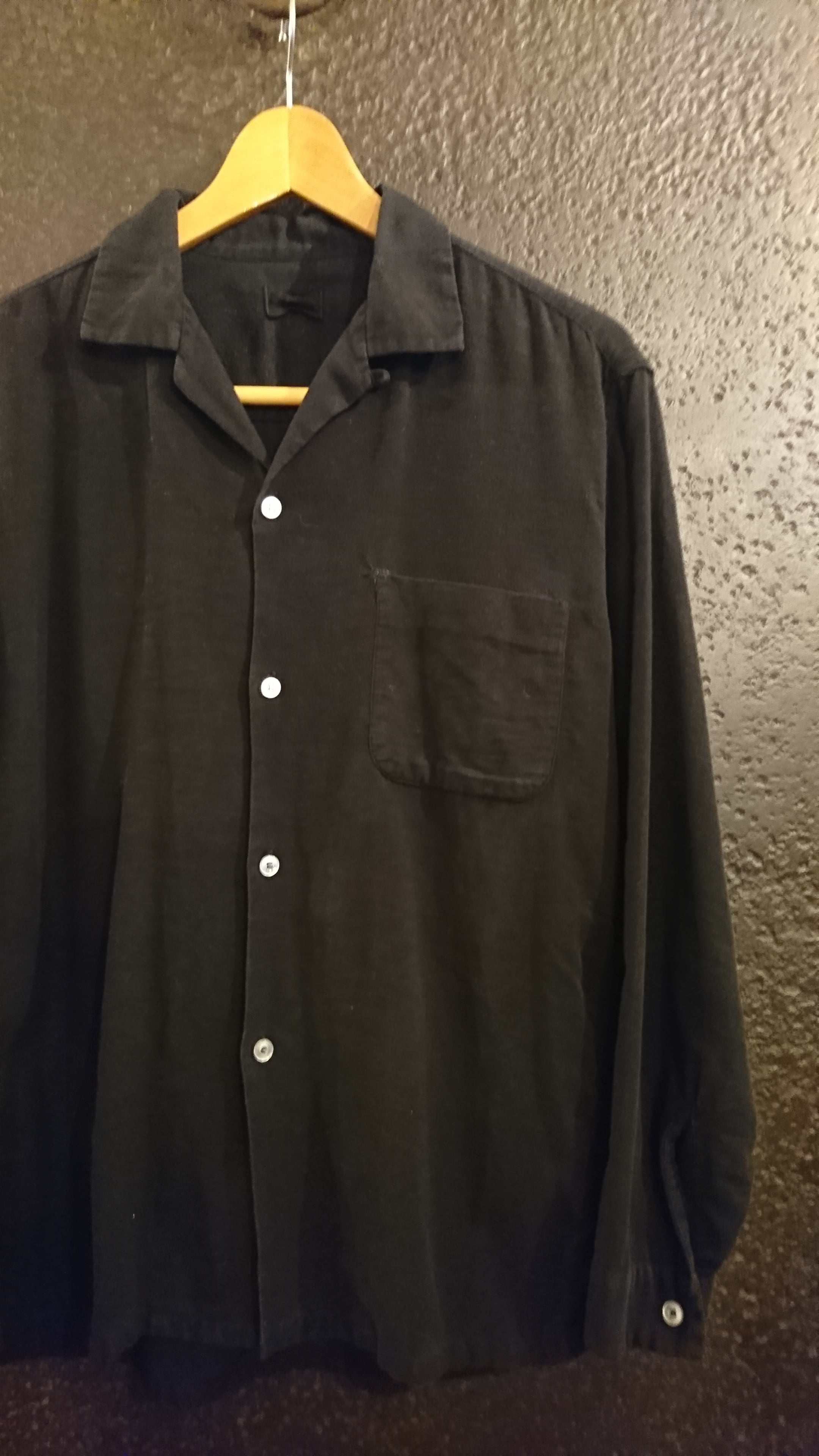 1960s "McGREGOR FLANNEL SHIRT" Black Dye