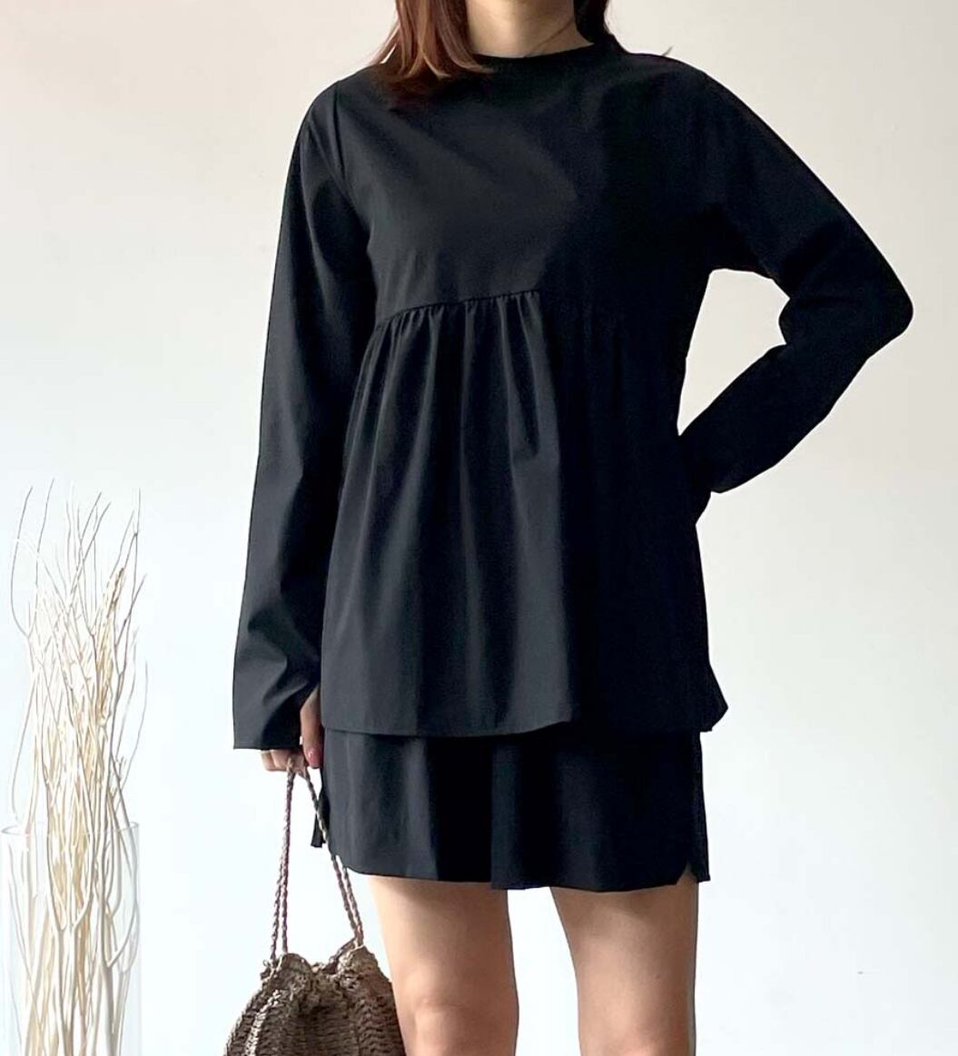 ◆即納◆ペプラムラッシュガード(ネコポス対応)(ご注文から1-4営業日でお届け)