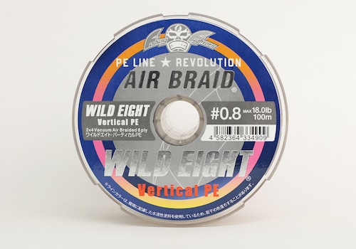 AIR BRAID WILDEIGHT VERTICAL PE/エアブレイド ワイルドエイト バーティカルＰＥ＃0.8 100ｍ FF-ABWV100-0.8