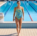 Delfina - Vintage Light Blue Light back Swimsuit