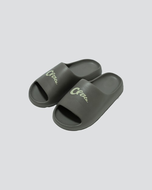 Spiral Logo Slide Brown-offwhite