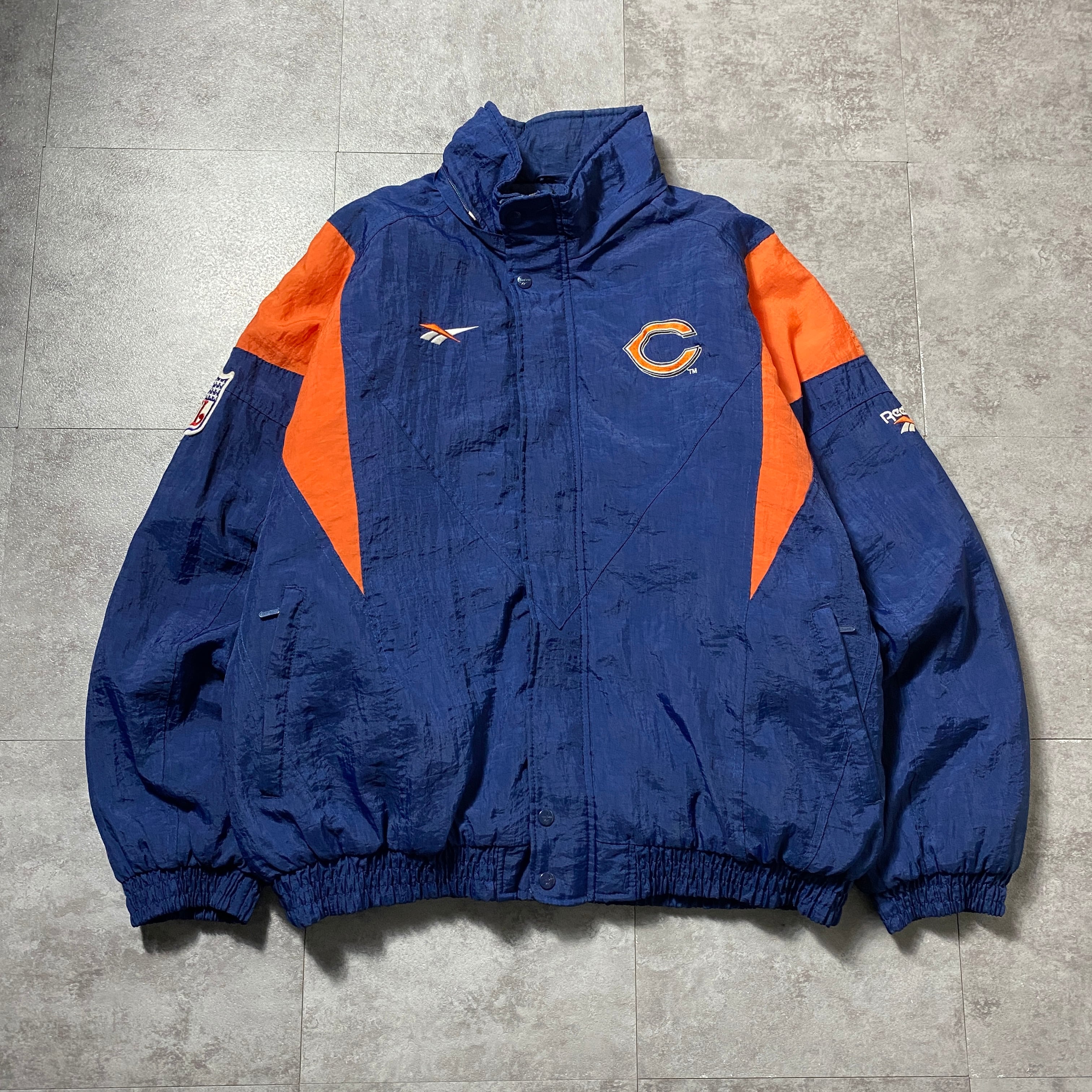 ベアーズ NFL 中綿 ジャケット ヴィンテージメンズ - シカゴベアーズ NFL 中綿スタジャン レザー
