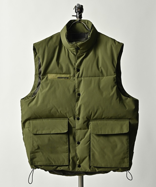 ADAM PATEK  back coating ripstop looose padded vest (BLU) AP2323018