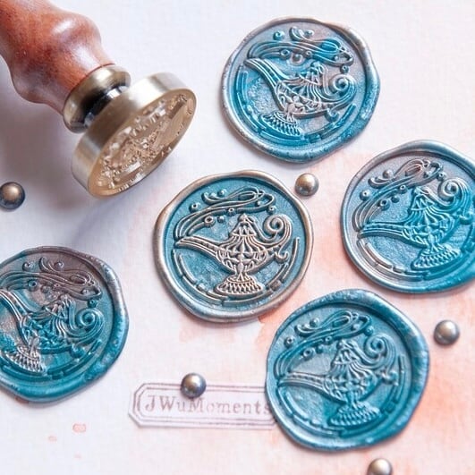 シーリングスタンプ JWu】Wax Seal Stamp │ Aladdin Lamp【25mm】 | シーリングスタンプ