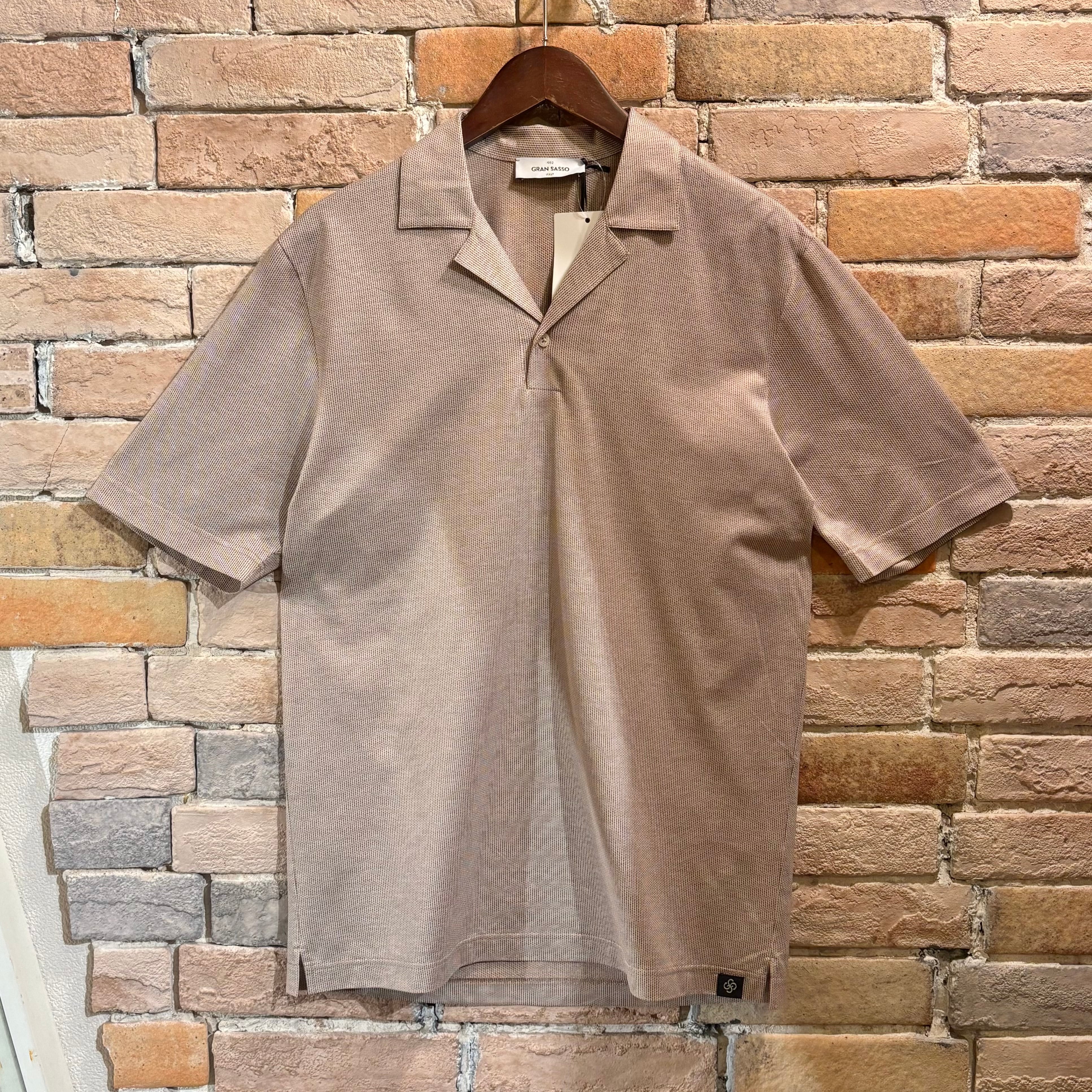 Gierre 未使用品 シルク100% ネクタイ オレンジ×ホワイト イタリア製