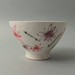 二色小花 茶付(赤)