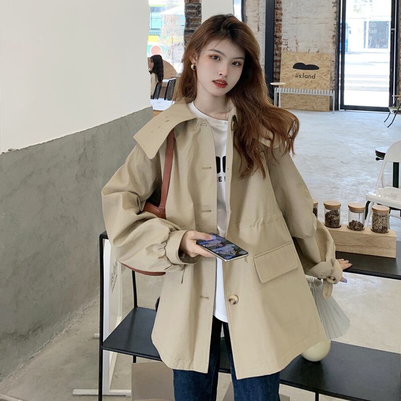 ショートジャケット スプリングオータムスタイルコート 春物 秋物 試着室12178497305