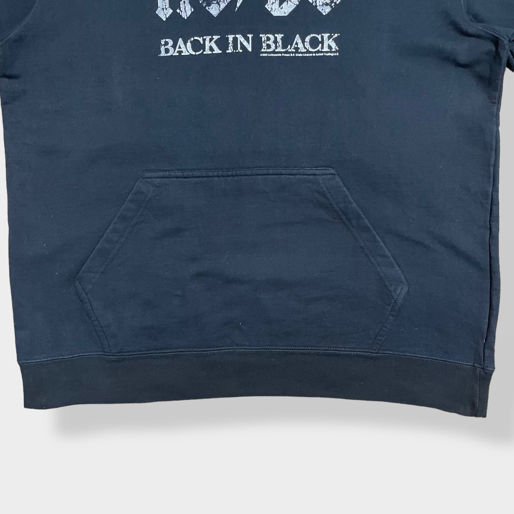 AC/DC】BACK IN BLACK ロゴ 公式 オフィシャル バンドパーカー
