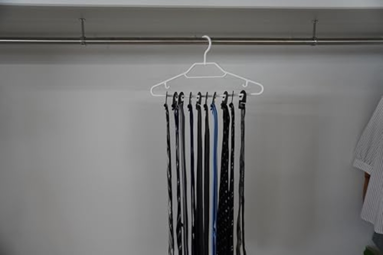 シンコハンガー(Shinkohanger) F-FITネクタイフック10枚入 ブラック 日本製 衣類 洋服 クローゼット 押入 整理 収納 省スペース ビジネス 社会人 新社会人 便利グッズ アイデア商品 メンズ 男性 父の日 プチギフト お祝い 上司 部下 同僚 プレゼント 032787