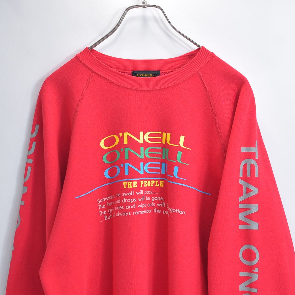 80s~ O'NEILL オニール オールドサーフ ロゴ メッセージ プリント 80s~ O'NEILL オニール オールドサーフ ロゴ メッセージ プリント