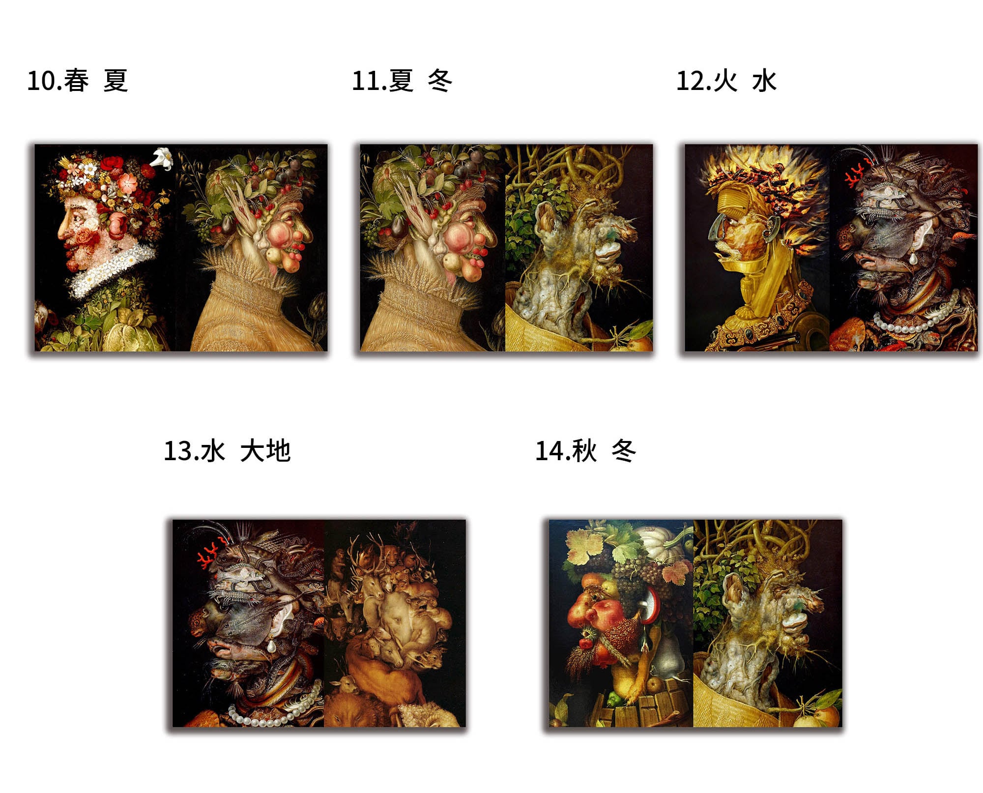 アートポスター】 アルチンボルド ☆西洋画☆ マニエリスム 寄せ絵