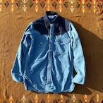 Vintage "Woolrich" Western Chamois Shirt/ Blue M