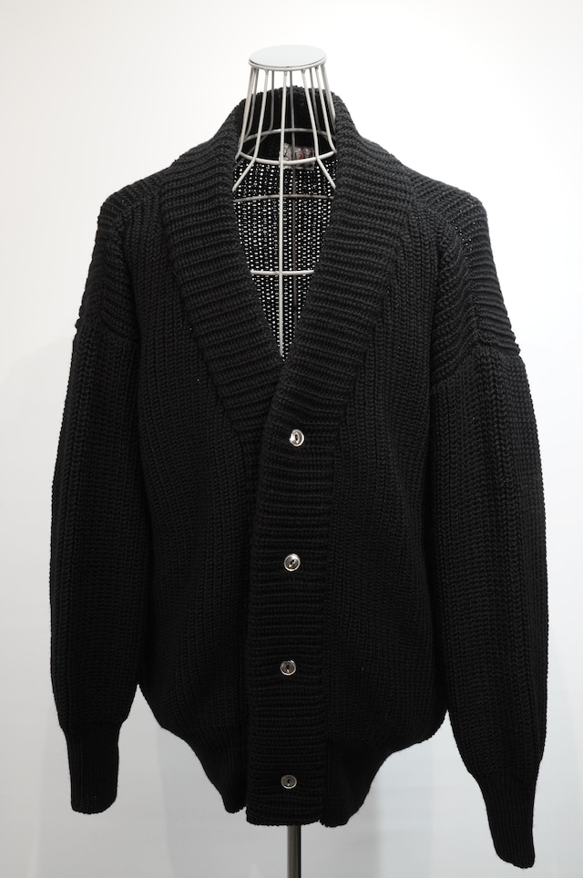 TENDER Co. /  TYPE-716  Wool  Round Rib Cardigan