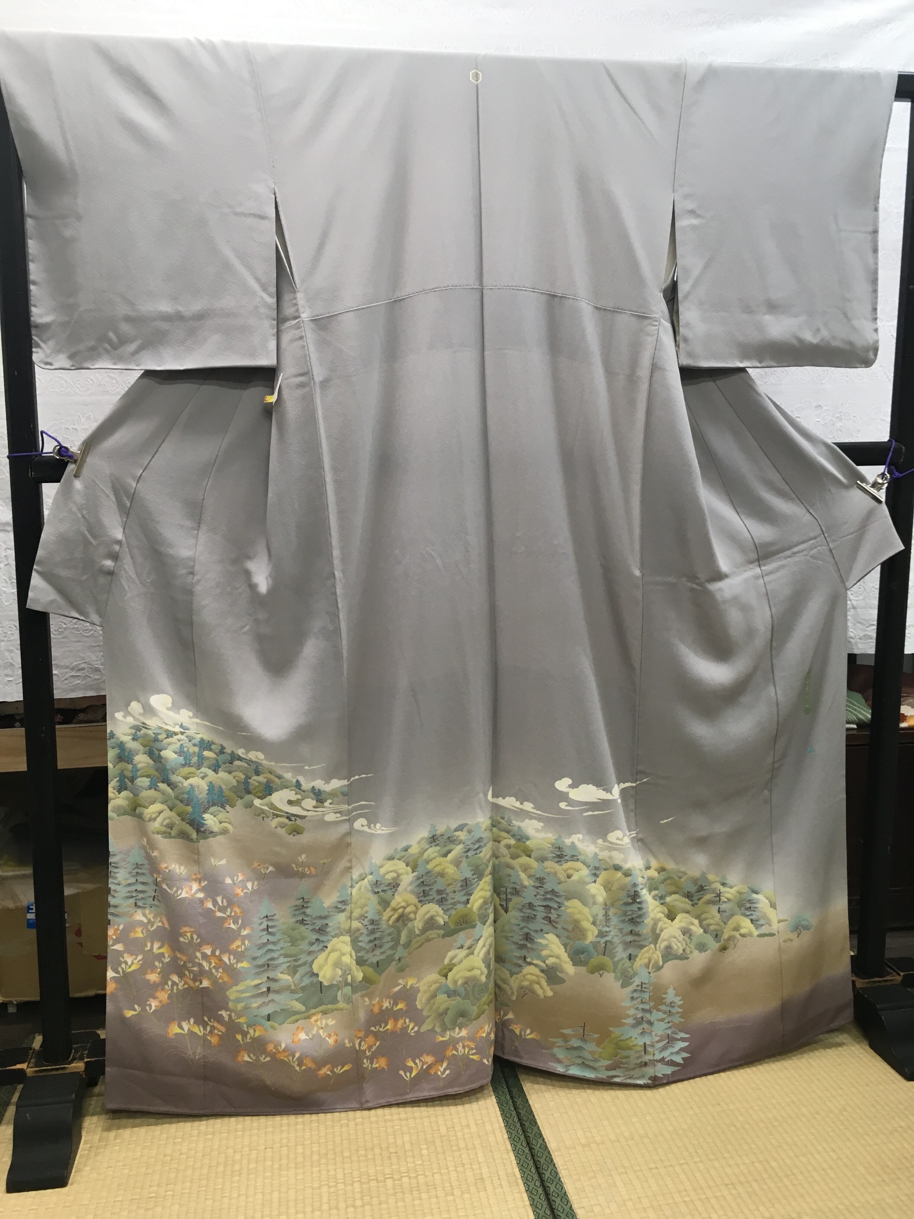 加賀友禅式留袖（比翼なし）一ツ紋付