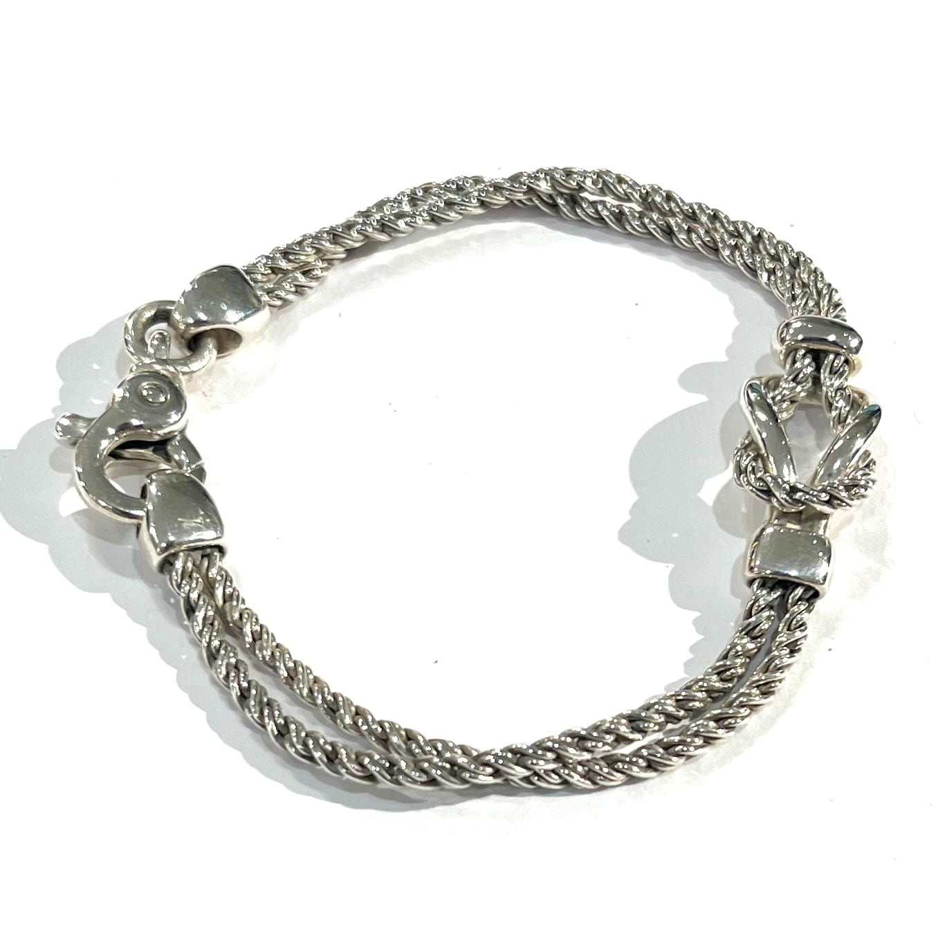 希少【TIFFANY&CO.】2780 ティファニー アンドコー ダブルロープ