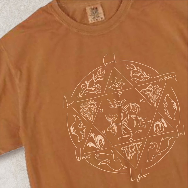 6 elements / BROWN Tee