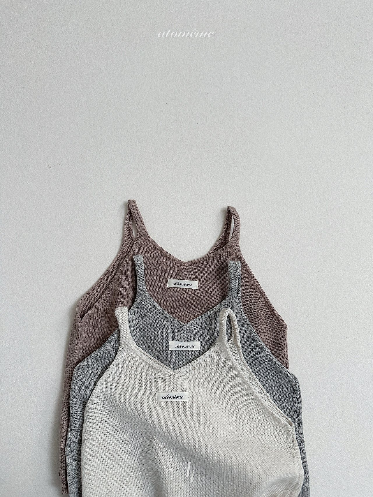 [atomeme] Linen Sleeveless / [아토메메] 린넨니트나시