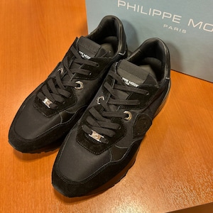PHILIPPE MODEL "LRLU WO11" BLACK SNEAKER 《40》
