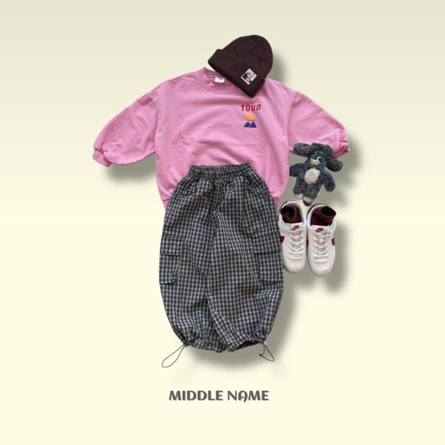 《送料無料》予約:チェック柄パンツ【MIDDLENAME】