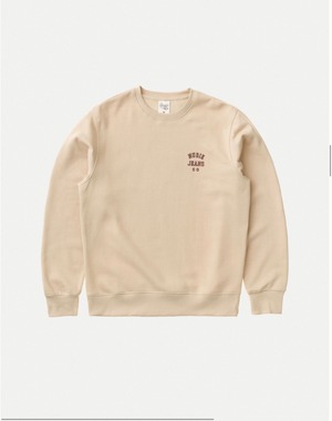 Nudie jeans 2022 ヌーディージーンズ SUMMER COLLECTION Frasse Logo Sweatshirt Cream スウェット