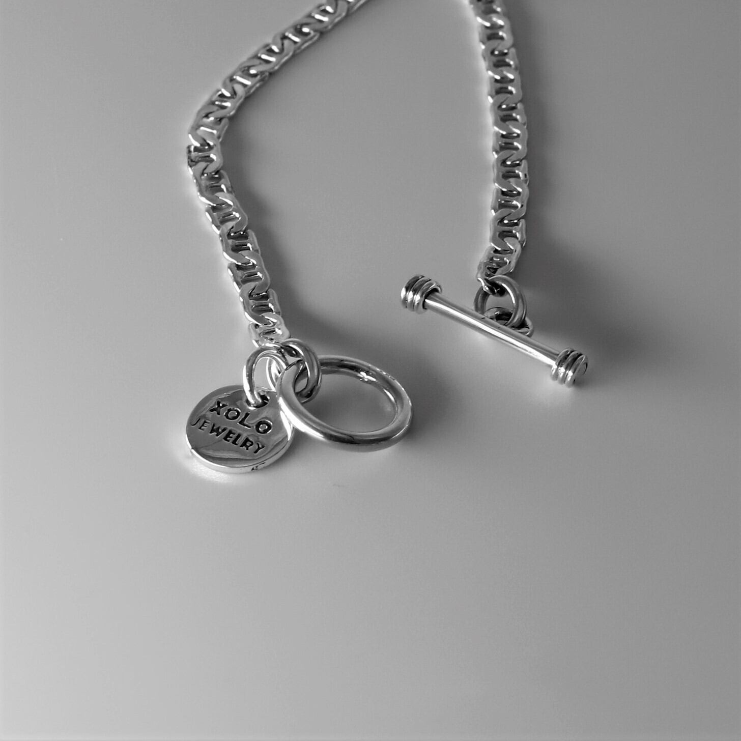 XOLO JEWELRY 925シルバー アンカーネックレス XOLO ネックレス 「XOLO」タイニー ソリッド アンカー リンク