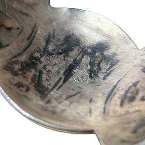 vintage Hopi Lewis Lomay silver overlay bangle