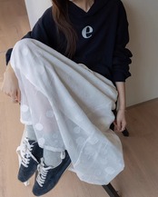 Sheer dot skirt　L0027