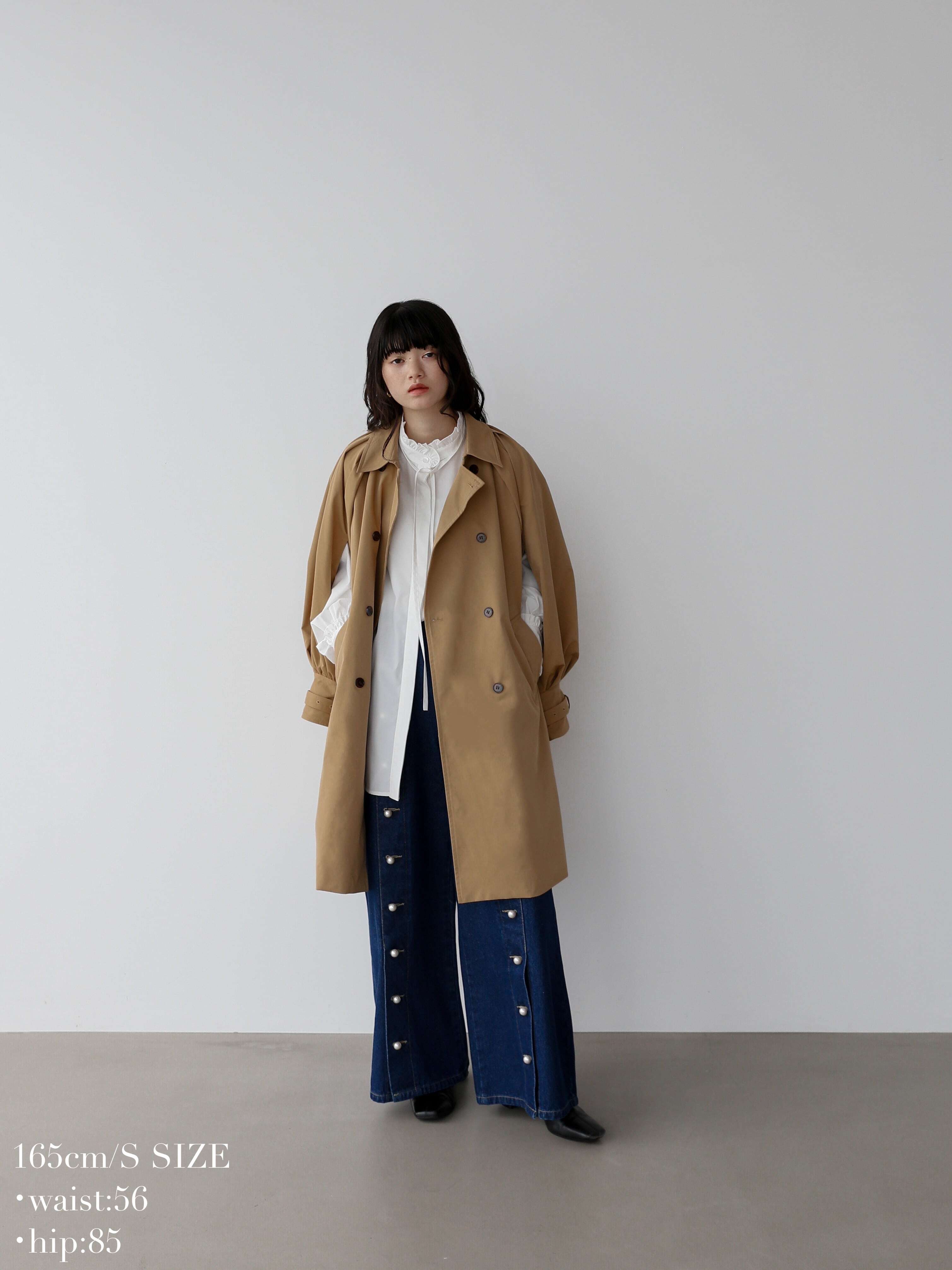 pearl button baggy denim | Katrin TOKYO