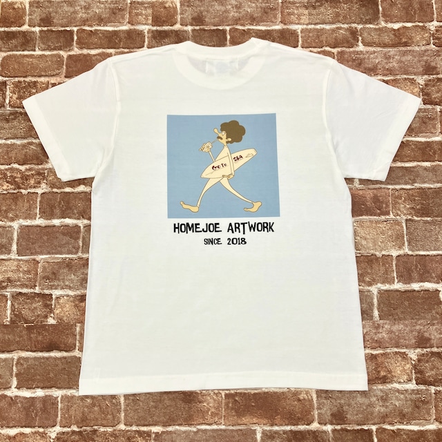 【HOMEJOE ARTWORK】Go to SEA vanilla White color Tee