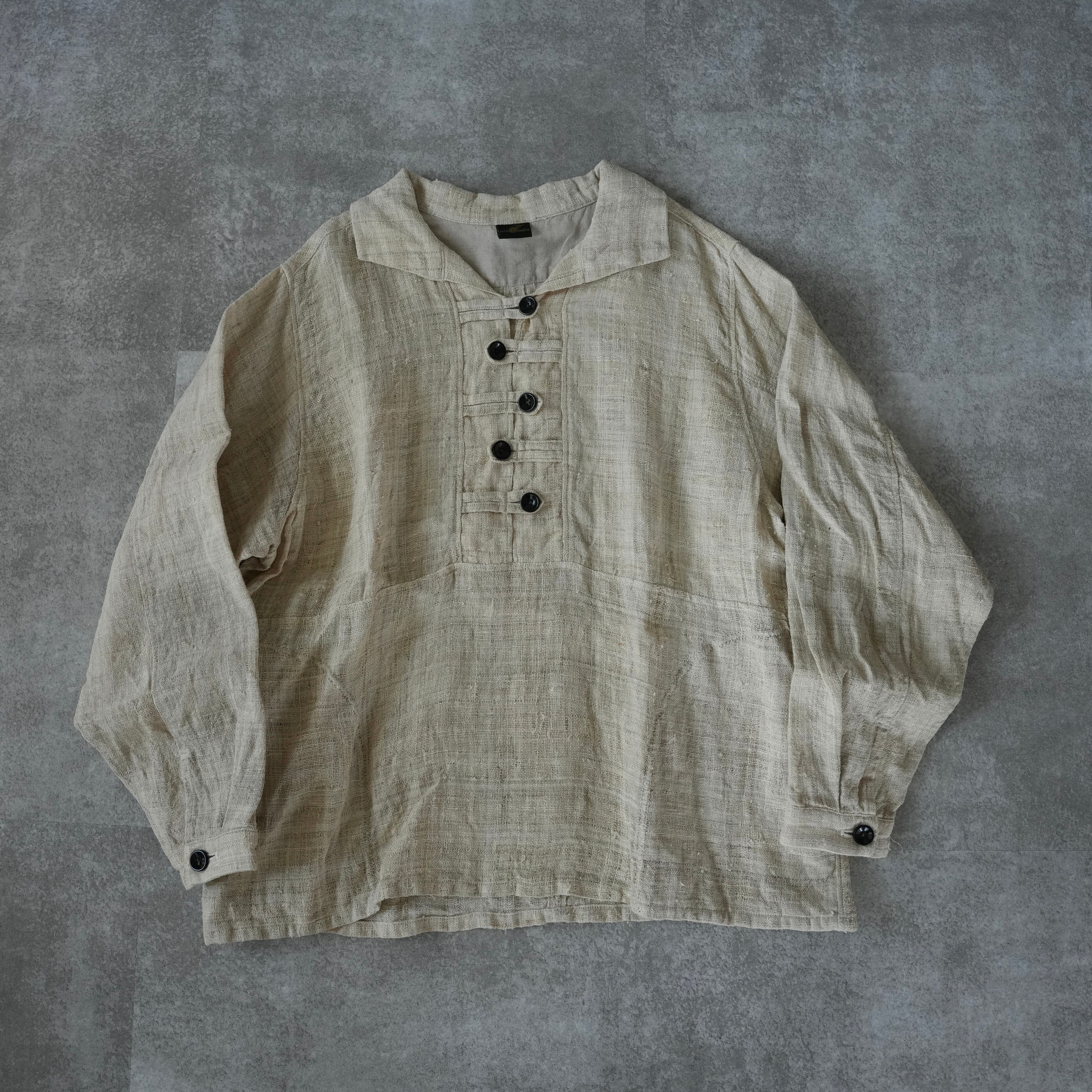 hand woven hemp pull over