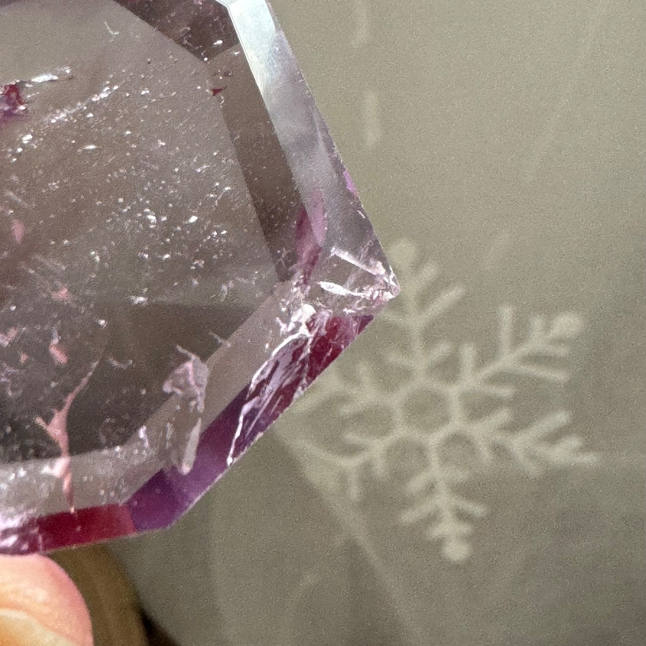 アメトリン＊ハートファセットカット＊231205＊アメジスト＊天然石カービング＊天然石インテリア＊置き物＊インテリアストーン